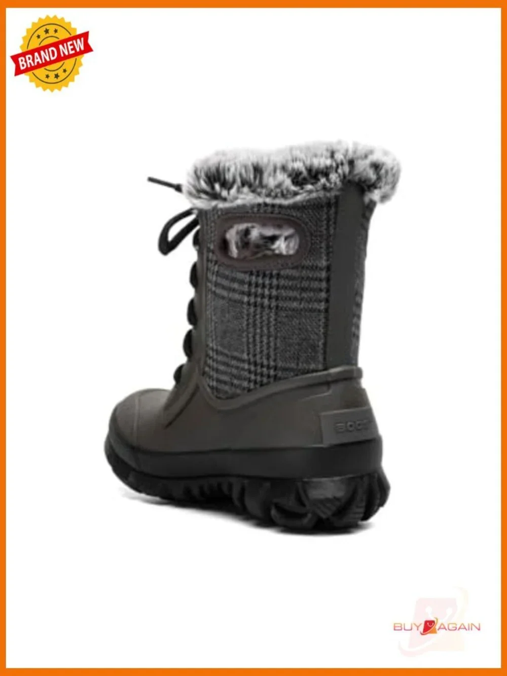 Waterproof Mid-Calf Snow Boots with Faux Fur Lining